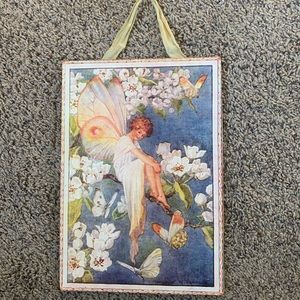 Vintage fairy plaque